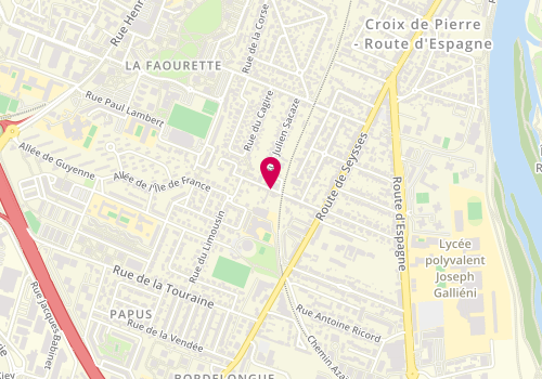 Plan de Jean-Pierre ROUQUETTE - Ateliers des notes, 29 Rue Fourcade, 31100 Toulouse