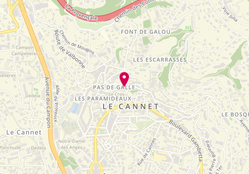 Plan de CHASSAING Nicolas, 372 Rue Saint Sauveur, 06110 Le Cannet