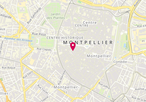 Plan de Aux notes d'Orphée, 8 place du Petit Scel, 34000 Montpellier