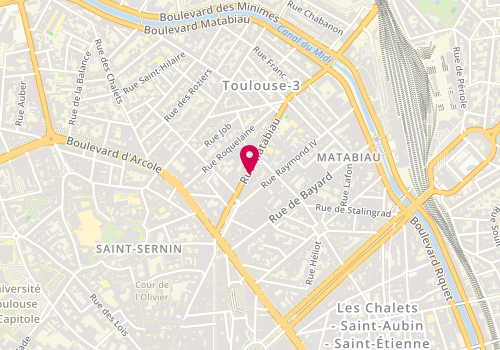 Plan de PEYRUC Fabien Luthier, 22 Rue Matabiau, 31000 Toulouse