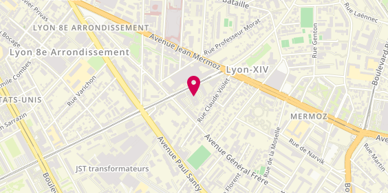 Plan de Backline & Pianos, 9 Boulevard Edmond Michelet, 69008 Lyon