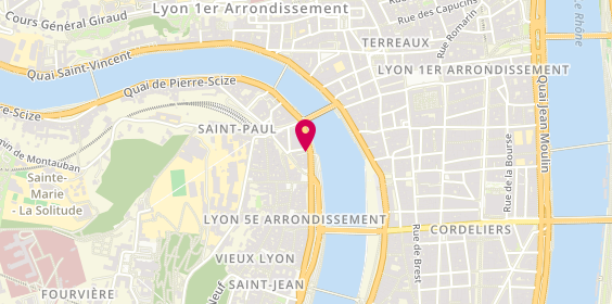 Plan de AJ Atelier des Cuivres Lyon, 22 Quai de Bondy, 69005 Lyon