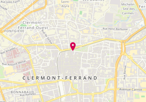 Plan de Euterpe Musique Clermont, 25 Rue Saint-Hérem, 63000 Clermont-Ferrand