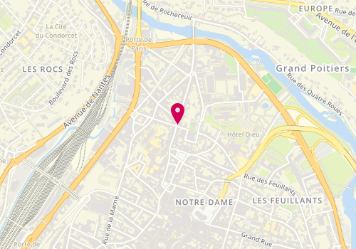 Plan de L'Atelier, 1 Rue Saint-Germain, 86000 Poitiers