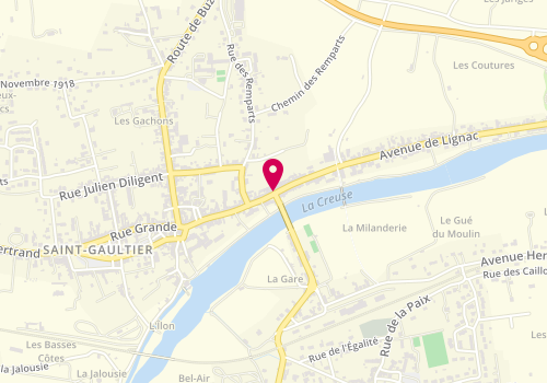 Plan de Luc St Charles, 148 Avenue de Lignac, 36800 Saint-Gaultier