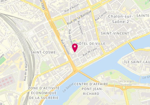 Plan de Au Diapason, 13 Rue Gloriette, 71100 Chalon-sur-Saône