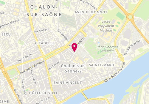 Plan de Chris Music, 16 Pl. Du Collège, 71100 Chalon-sur-Saône