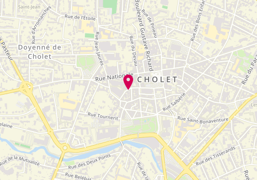 Plan de La Maison du Piano à Cholet, 18 Rue de la Sardinerie, 49300 Cholet