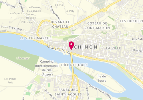 Plan de Baptiste Dionnet Luthier, 7 Rue Carnot, 37500 Chinon