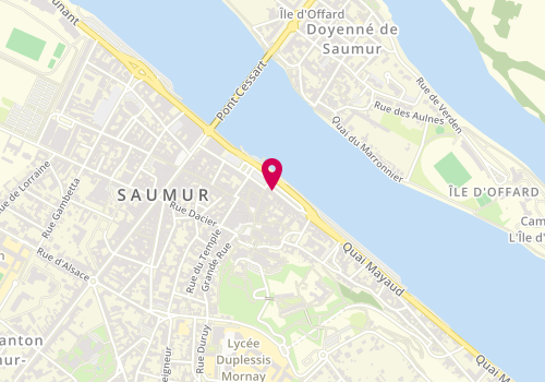 Plan de Les Violons d'Adèle, 69 Quai Mayaud, 49400 Saumur