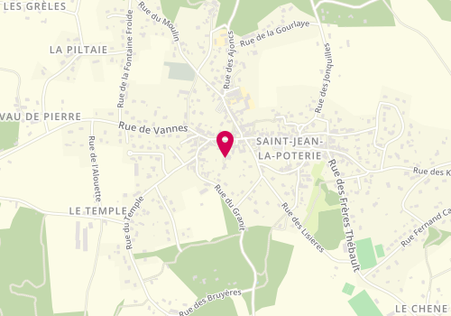 Plan de Atelier de Lutherie - Sarah NAUCHE, 1 Bis Rue Basse, 56350 Saint-Jean-la-Poterie
