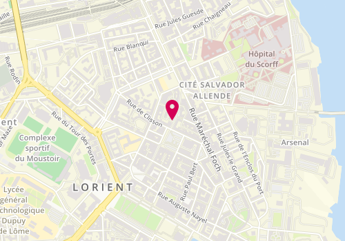 Plan de LEONARD François-Régis, 5 Rue Victor Masse, 56100 Lorient