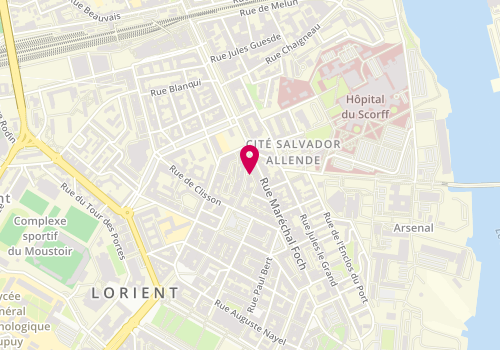Plan de Atelier Gaëlle Touchet, 11 Rue Victor Massé, 56100 Lorient
