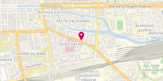 Plan de Atelier Mallet, 55 Rue Saint-Hélier, 35000 Rennes