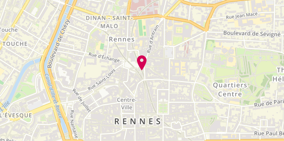 Plan de Rockin'Bones, 7 Rue de la Motte Fablet, 35000 Rennes