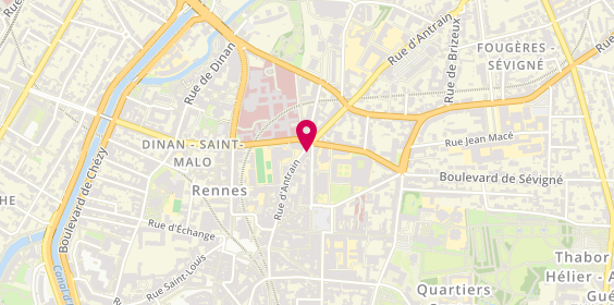 Plan de Quatuor Lutherie, 56 Rue d'Antrain, 35000 Rennes
