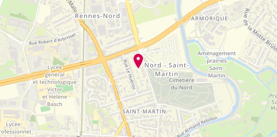 Plan de Le Guyader Laurent Luthier, 67 avenue Gros Malhon, 35000 Rennes