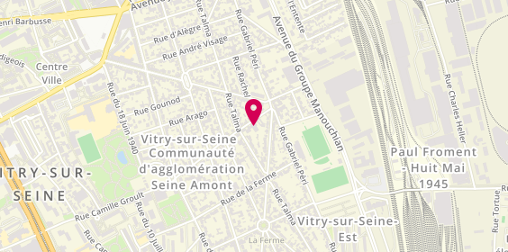 Plan de HOCCO Studios & Backline, 13 Rue Camille Groult, 94400 Vitry-sur-Seine