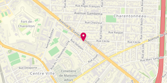 Plan de Music City, 42 Bis avenue du Général-Leclerc, 94700 Maisons-Alfort