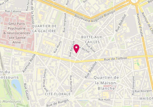 Plan de Sylvain TOURNAIRE _ Luthier, 20 Rue de l'Espérance, 75013 Paris