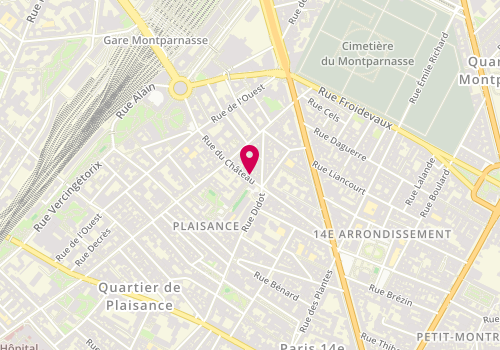 Plan de Swing Romane Académie, 137 Rue du Château, 75014 Paris