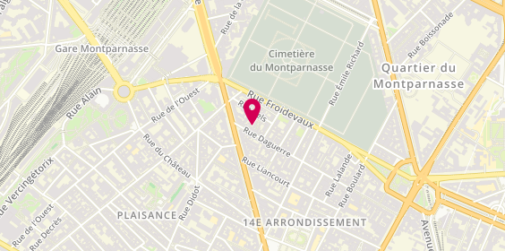 Plan de Atelier Cels, 7 Rue Cels, 75014 Paris