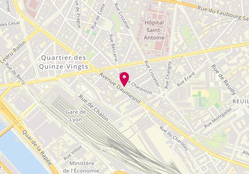Plan de Yann Porret Maitre Luthier, 103 Avenue Daumesnil, 75012 Paris