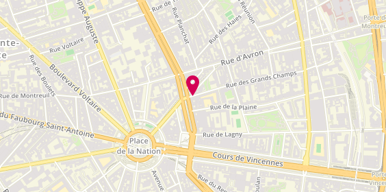 Plan de Bedisc, 4 Rue des Grands Champs, 75020 Paris