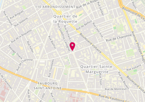 Plan de L'Atelier du Chevalier, 89 Rue de Charonne, 75011 Paris
