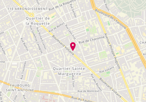 Plan de CLAC Collectif de Lutherie et Archèterie Contemporaines, 175 Boulevard Voltaire, 75011 Paris
