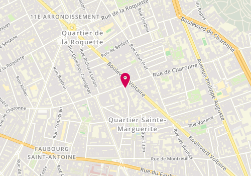 Plan de Gaignard Millon, 24 Rue Jules Vallès, 75011 Paris
