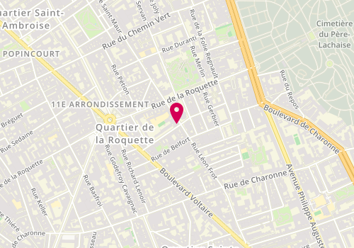 Plan de P&P - Les Luthiers de l'Est Parisien, 29 Rue Mercoeur, 75011 Paris