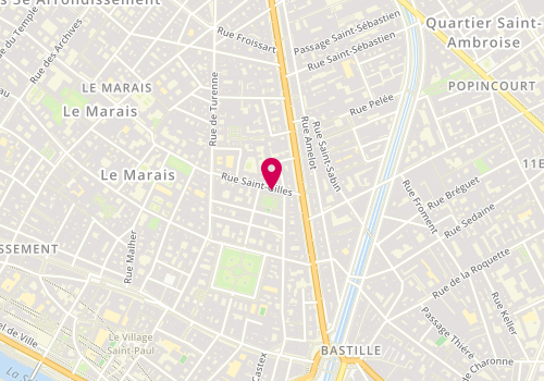Plan de Emmanuelle FAYAT Luthier, 3 Rue Saint-Gilles, 75003 Paris