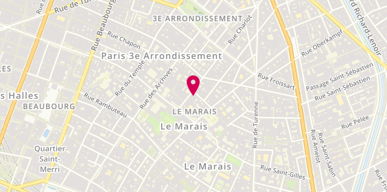 Plan de A.L.V Ateliers de Lutherie Vents-Bois (sur rendez-vous), 6 Rue Charlot, 75003 Paris