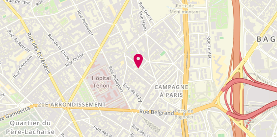Plan de ARDIZZONE Marcelo, 25 Rue du Capitaine Marchal, 75020 Paris