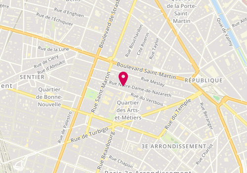 Plan de Superfly Records, 53 Rue Notre Dame de Nazareth, 75003 Paris