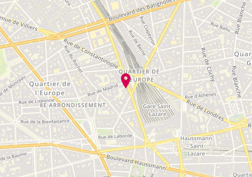 Plan de Yan Ullern Lutherie, 49 Rue de Rome, 75008 Paris