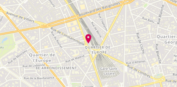 Plan de SUARD Arnaud, 54 Rue de Rome, 75008 Paris