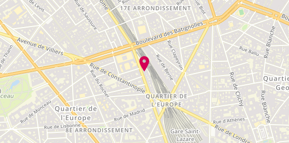 Plan de Au Gré des Vents, Paris, 72 Rue de Rome, 75008 Paris