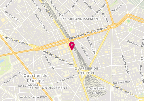 Plan de PAUMIER Hugues, 80 Rue de Rome, 75008 Paris
