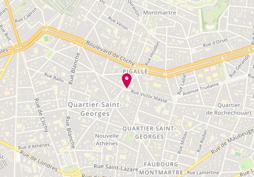 Plan de Guitar Legend, 58 Rue Jean-Baptiste Pigalle, 75009 Paris