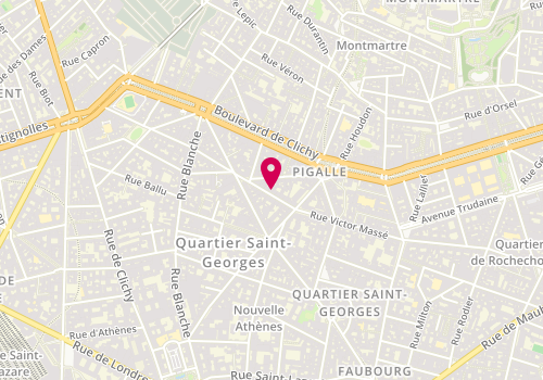 Plan de Custom Shop, 14 Rue de Douai, 75009 Paris