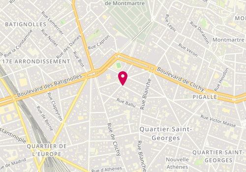 Plan de Jany BERTHELOT - Anches Hautbois, 23 Rue de Calais, 75009 Paris