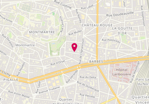 Plan de La Fabrique Balades Sonores le Label Ba, 8 Rue Pierre Picard, 75018 Paris
