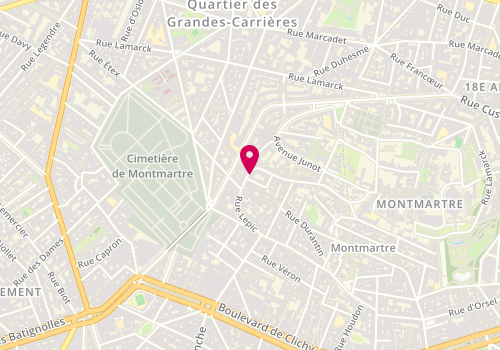 Plan de FRITSCH Boris, 70 Rue Lepic, 75018 Paris