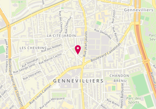 Plan de GIOVANNA Chitto - Luthier, 14 Rue Richelieu, 92230 Gennevilliers