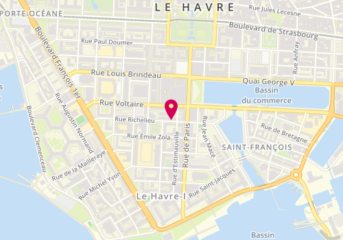 Plan de Atmosphère Music, Le
87 Rue Richelieu, 76600 Le Havre