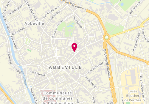 Plan de Abbeville Musique, 3 place du Pilori, 80100 Abbeville