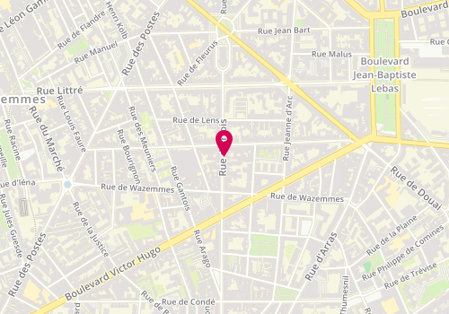 Plan de Millet Mathieu Luthier, 39 Rue d'Artois, 59000 Lille