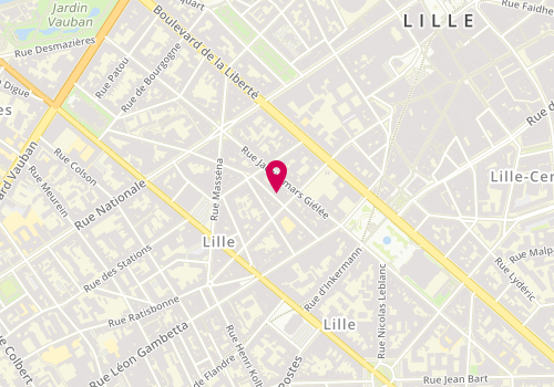 Plan de Atelier Musique Aux Bois, 19 Rue du Maire André, 59000 Lille